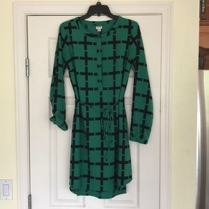 Green Merona shirt dress